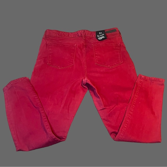 Sanctuary Denim Social Ankle Skinny Jeans Red Size 31 Standard Rise - Picture 4 of 9
